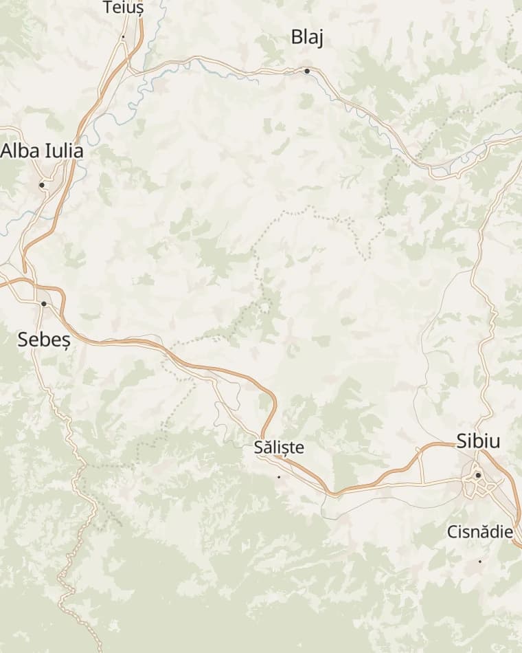 Harta împrejurimilor Gârbovei